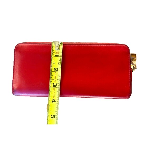 Coach Accordion Zip Wallet G2081-73738B Red Leather Women’s Zip Around Wallet - Picture 10 of 10